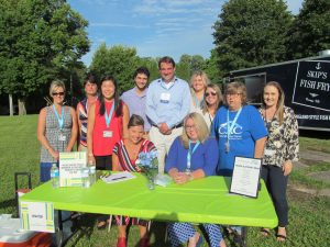 Community members joined staff of the Child Advocacy Center of Oswego County recently to celebrate its Summer Bash. Tours of the facility in Fulton were available and the public had an opportunity to see how CAC’s team of professionals care for the county’s most vulnerable children.