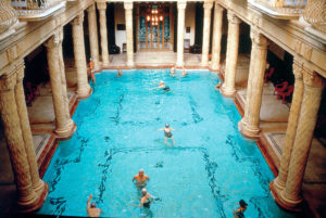 Pool at Gellert Hotel in Budapest. 