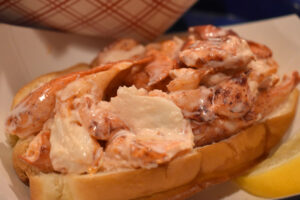 Maine lobster roll. Skip’s Fish also offer Connecticut lobster.