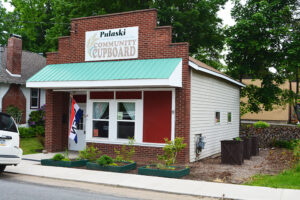 Facade of the Pulaski Community Cupboard, a food pantry in Pulaski