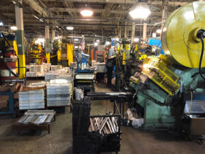 Inside Sherrill Manufacturing Factory in Oneida County.