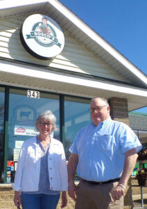 Theresa Himes, president of Bosco’s on the east side of Oswego, recently sold her family-owned grocery store to Mike Ward of the Rochester area. Ward owns a store in Chili, near Rochester.