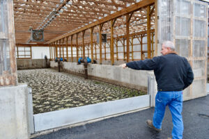 Mexico Public Works Superintendent John Powers points out new waste drying beds at the village’s waste treatment plant. The facility was constructed in 1978, but went decades without significant upgrade before being renovated into a state-of-the-art treatment plant.