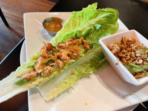 The Thai chicken lettuce wraps.
