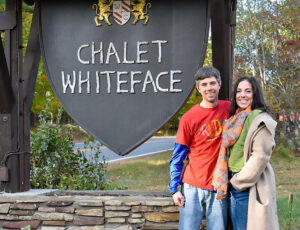 Scott Goewey and Allison Livesey of Chalet Whiteface at their Adirondacks bed and breakfast. Photos provided.